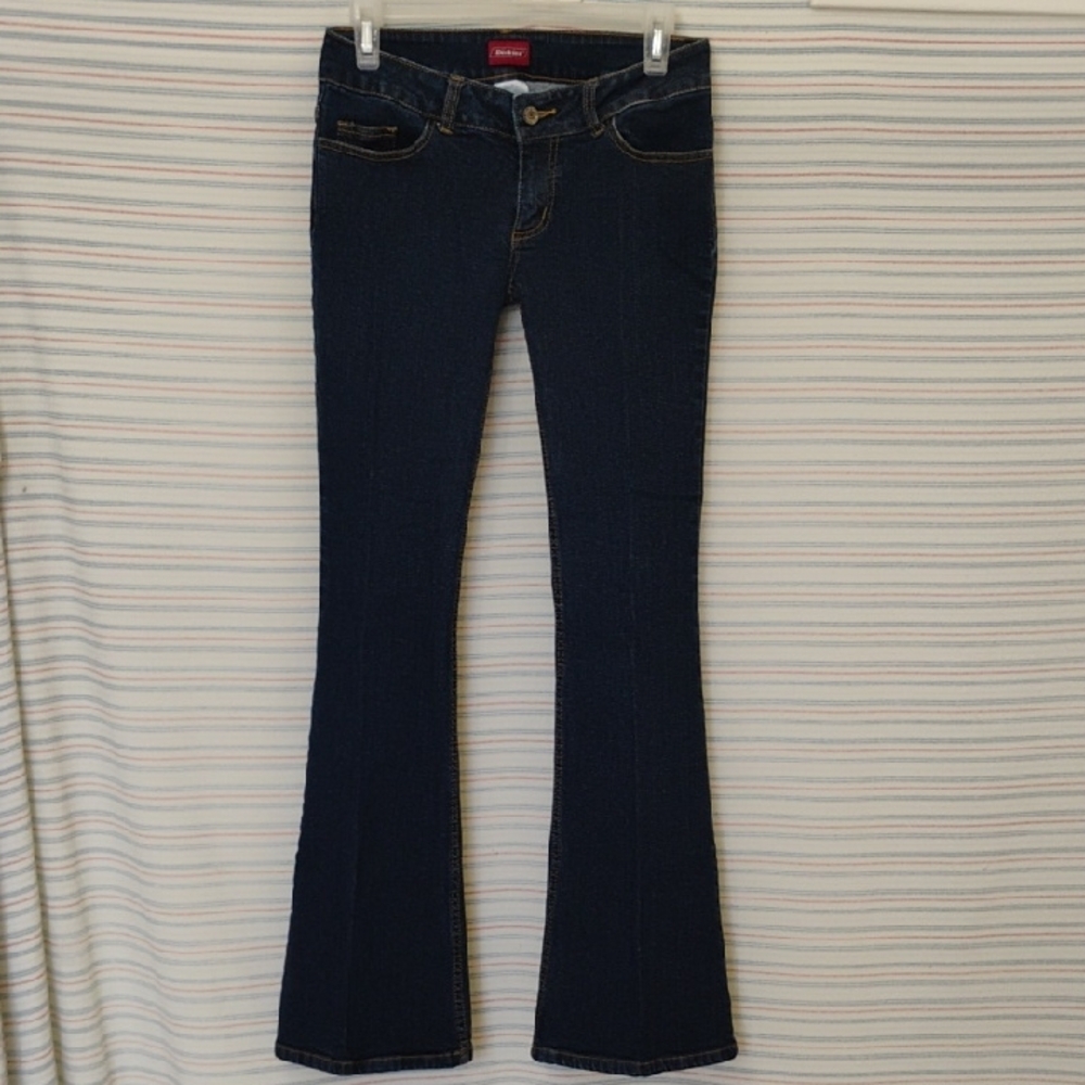 Dickies Genuine Low Rise Boot Cut Classic Denim Jeans  7 *2 Prs. Sold Separately